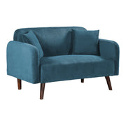 Divano/poltrona a 2 posti 132 x 70 x 80,5 cm blu 03_0009135