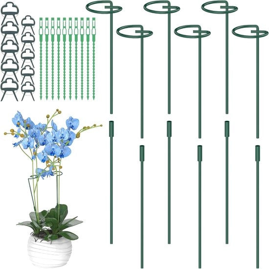 Supporti per piante per giardino - Sostegno stabile - 6 pezzi - Adattabile