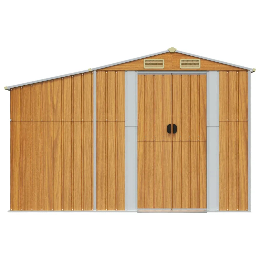 Capanno Giardino Marrone Chiaro 277x279x179 cm Acciaio Zincato 3188299