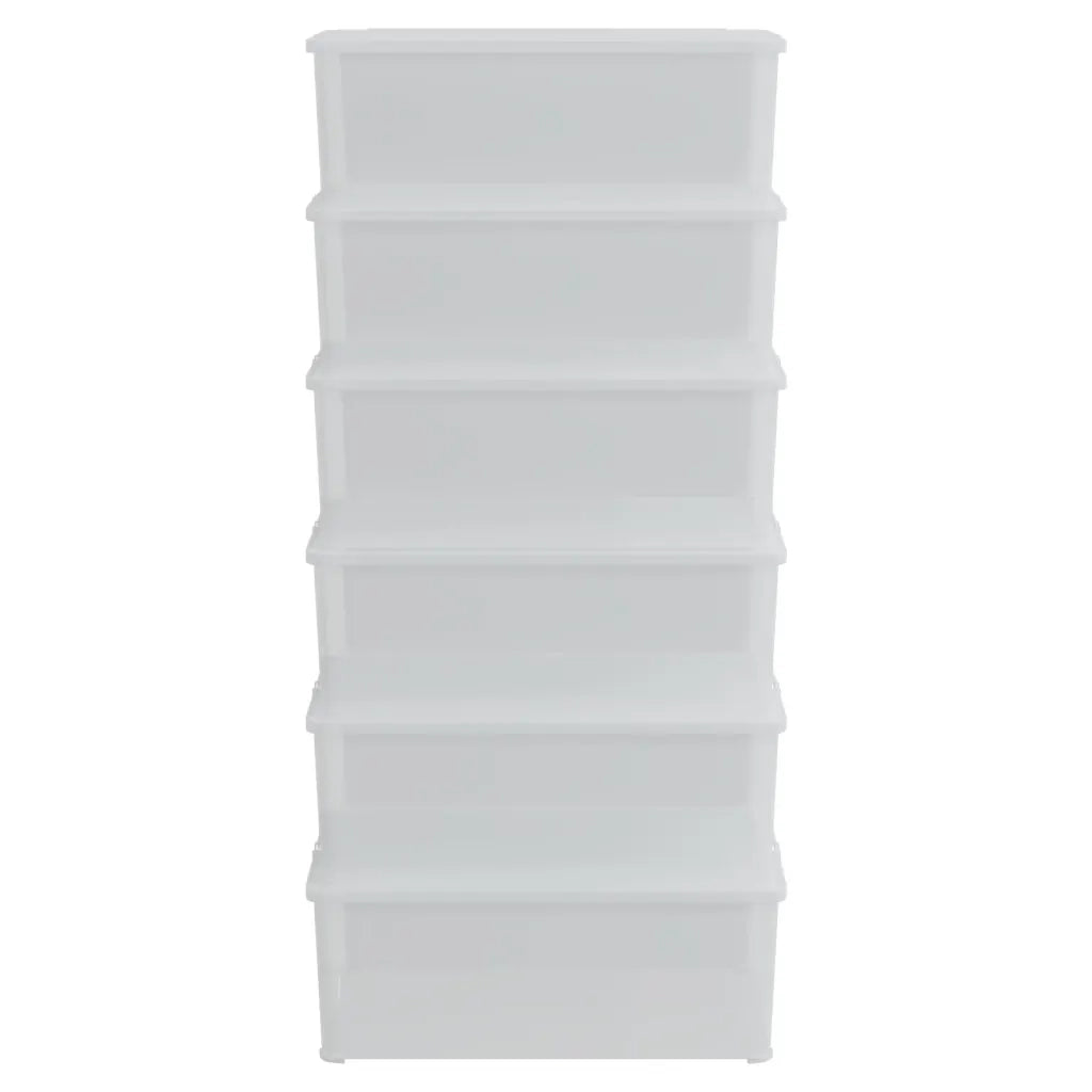 Contenitori in Plastica 6 pz 10 L Impilabili 3189187