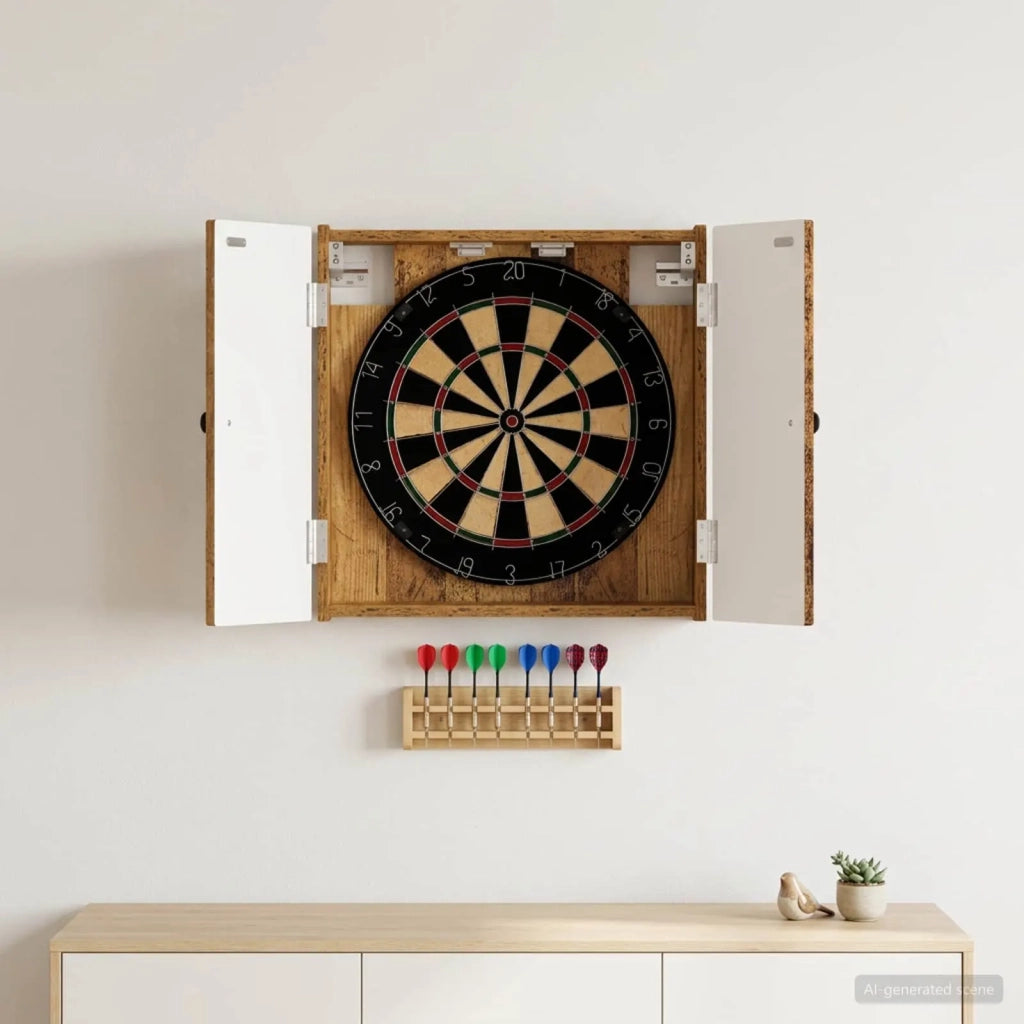 Armadio per Dartboard EDE Legno antico 52,5 x 10,5 x 53,5 cm 896013