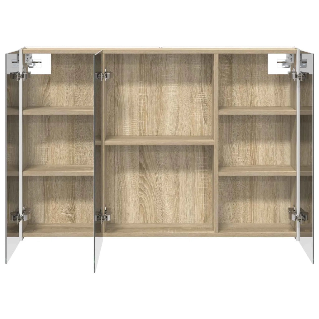 Mobiletto per specchio da Bagno | Armadio da bagno Rovere Sonoma
