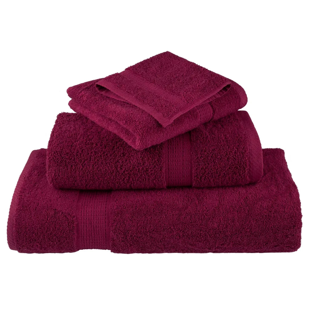 Set ASciugamani SOLUND 12 pz Bordeaux 600 gsm 137573