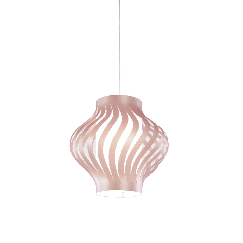 Sospensione Da Esterno Moderna Helios Polilux ® Pink Metal 1 Luce E27