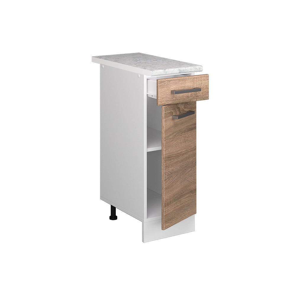 Vicco Mobiletto base per cucina Sonoma 30 cm , PL Marmo