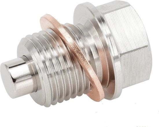 Olio Afvoer Plug M16x1.5 - Acciaio Inossidabile - Pluggio Magnetico per Olio - Sostituzione per Subaru e Mini - Forti Magnetoni Neodymium - Facile da Installare - Pluggio per Olio Motore