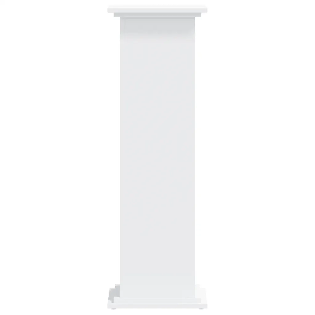 Supporto per Piante Bianco 33x33x100 cm in Truciolato