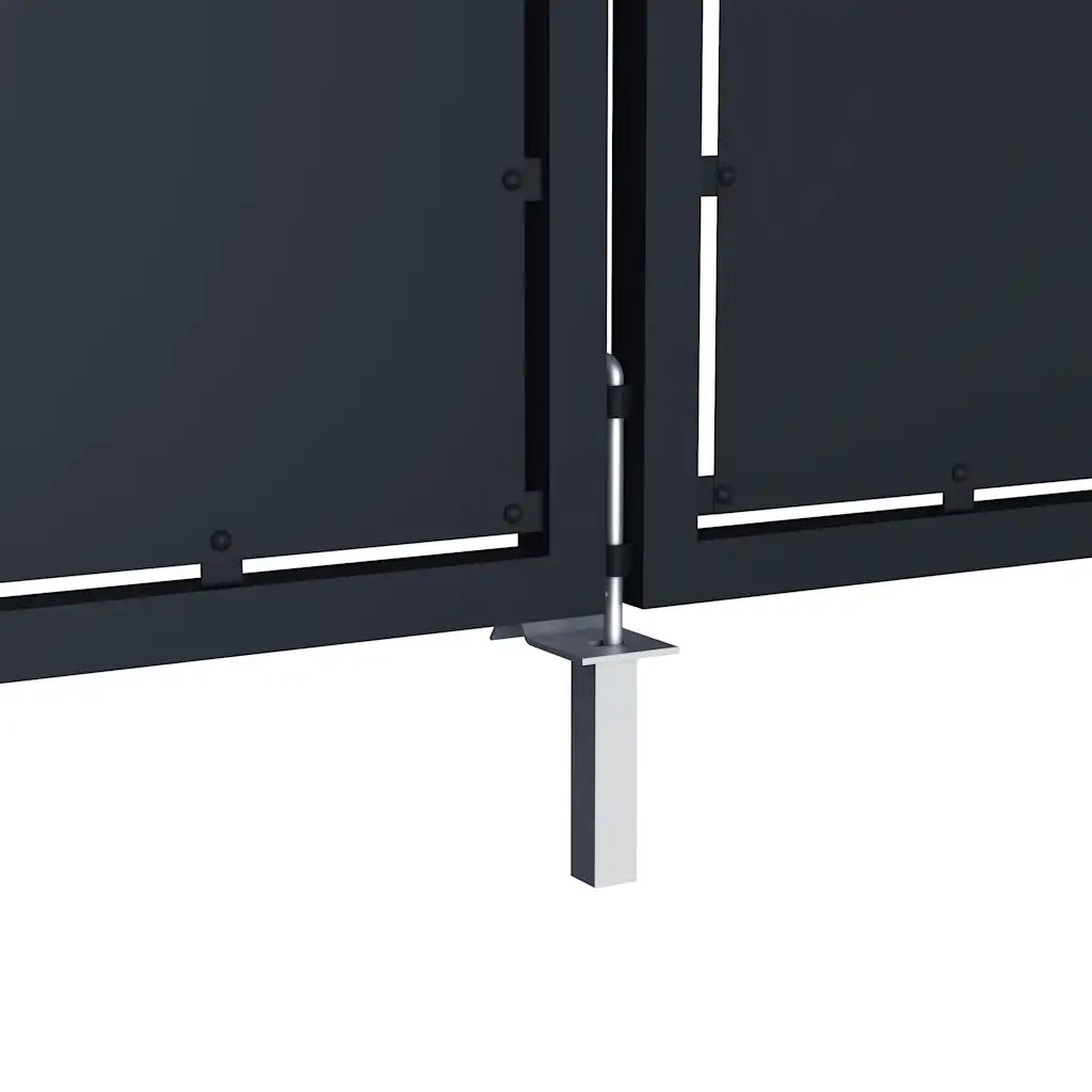 Cancello da Giardino in Acciaio 300x200 cm Antracite 144528
