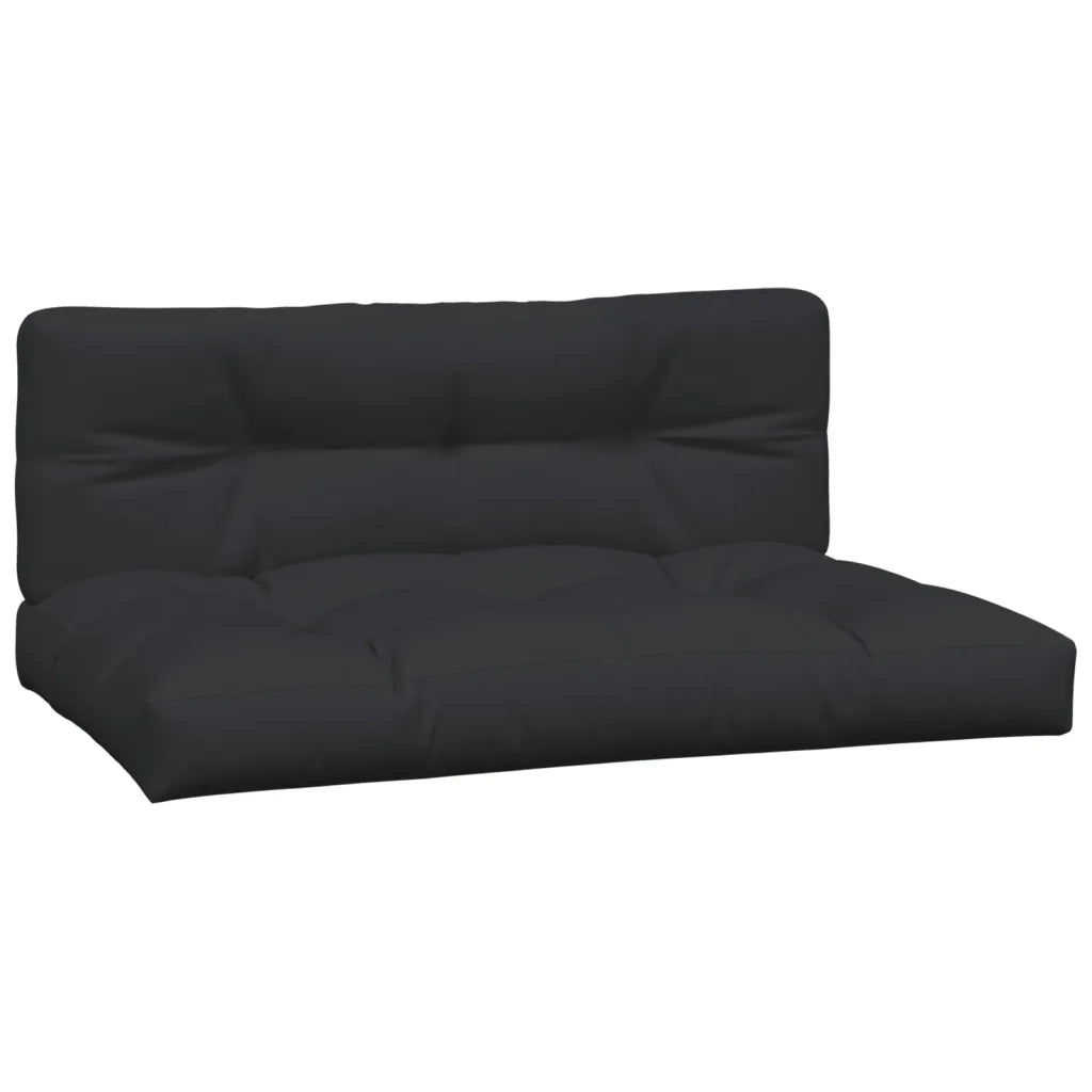 Cuscini per Pallet 2 pz Neri in Tessuto 360740