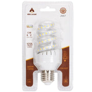 Trade Shop - Lampadina Led E27 13 Watt 1235lm Tortiglione Vortice Spirale Luce Naturale Calda - -bianco Caldo      -