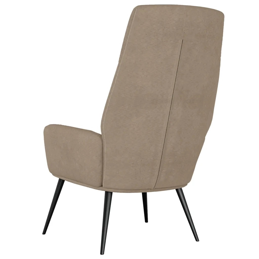 Poltrona Rilassante Tortora in Similpelle Scamosciata 341280