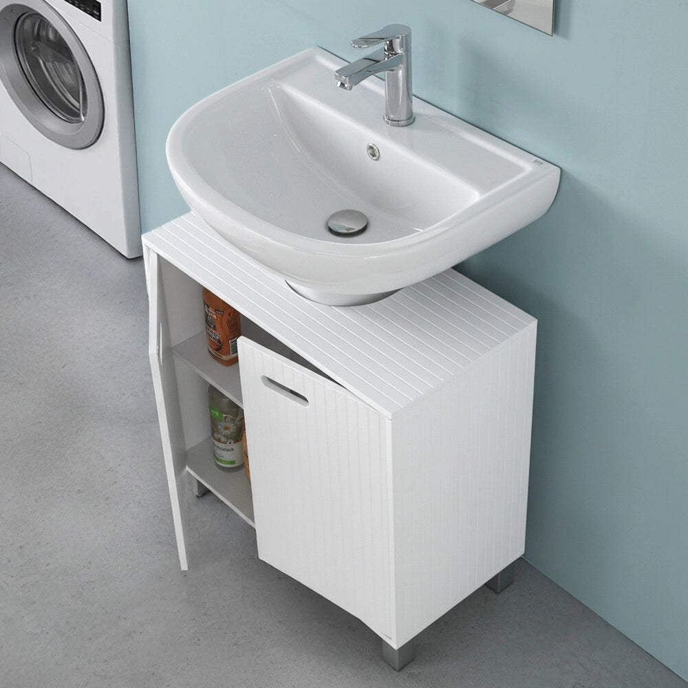 Mobile sottolavabo 60 cm bianco con 2 ante Fast
