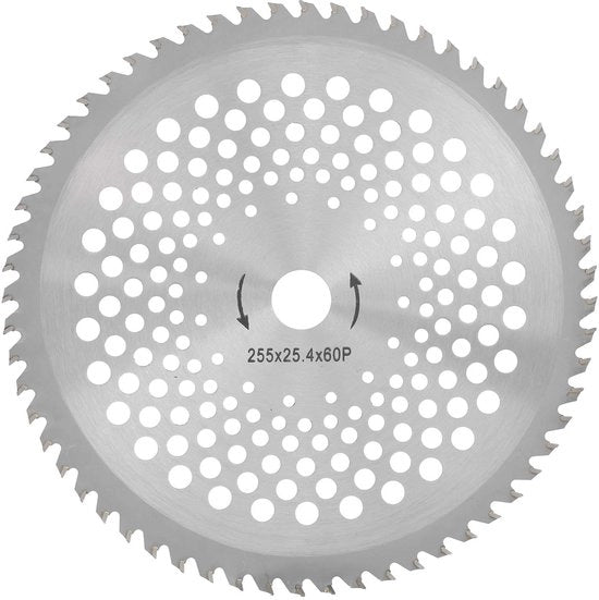 60 denti a velocità alta - lama circolare per cesoie per giardinaggio - 255 x 254 x 60 T - argento - 255mm.