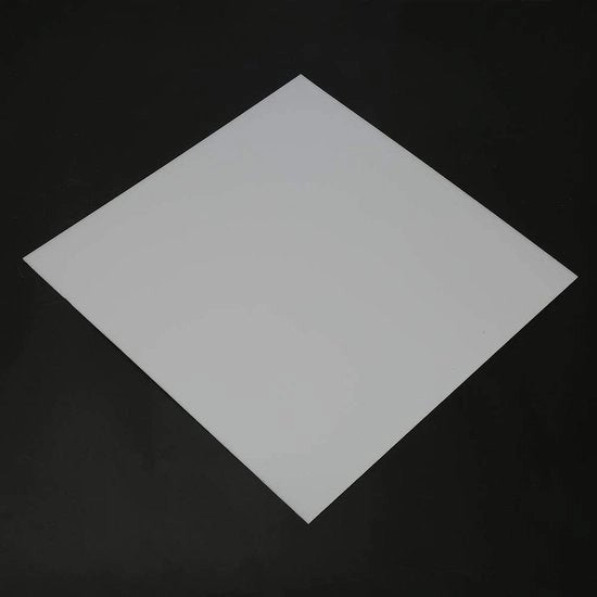 Piastre di Plastica 2Mm - Bianca - Polioximetilene - Alta Resistenza - Resistente allo Sfregio - Adatta per l'Alimentazione - Piastre di Plastica
