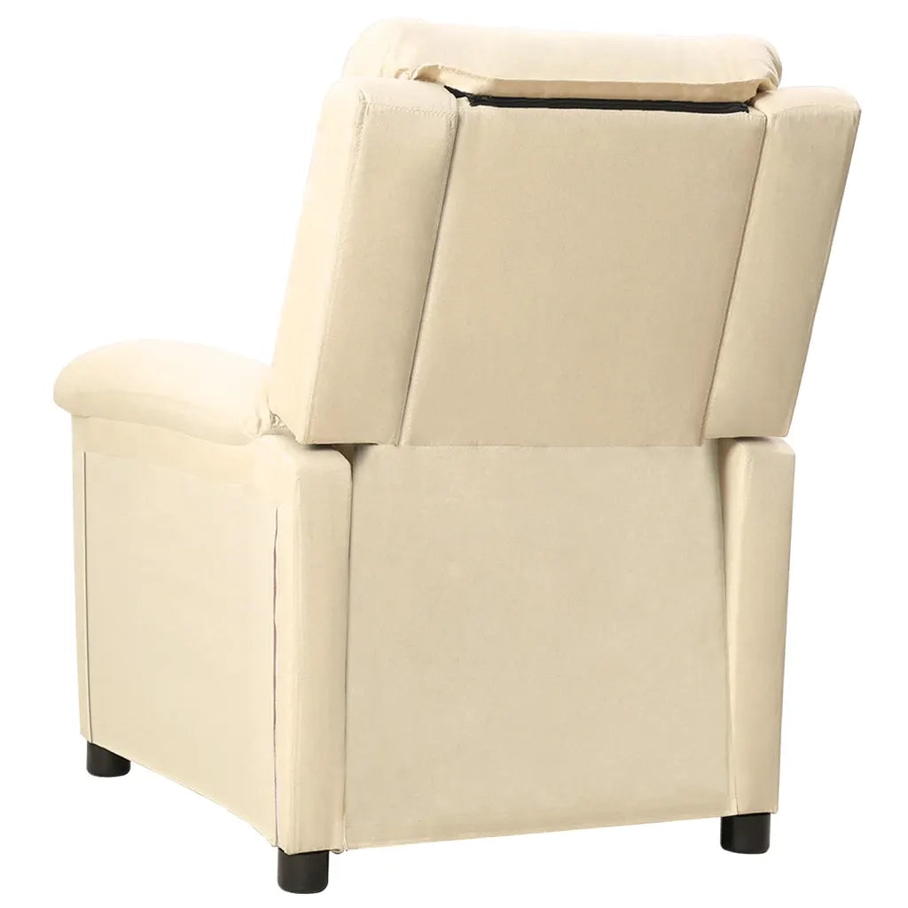 Poltrona Reclinabile in Tessuto Crema 342348