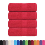 Asciugamani per ospiti FROGN 4 pz Rosso 30x50 cm 360 g/m² 136924