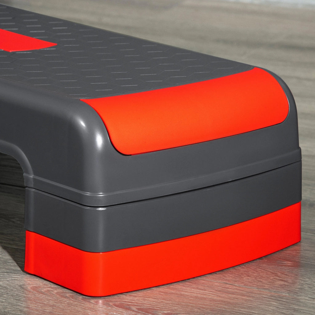 Stepper Fitness ¨C Minimal ¨C Grigio e Rosso 78x28x20 cm