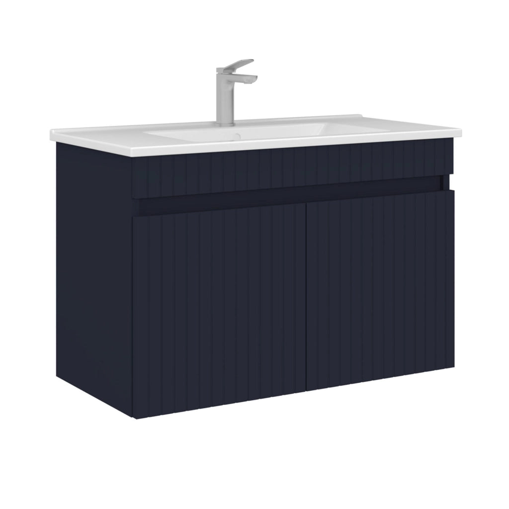 Mobile lavabo "Tivoli 85" - 85 x 45 x 57 cm - Blu navy opaco