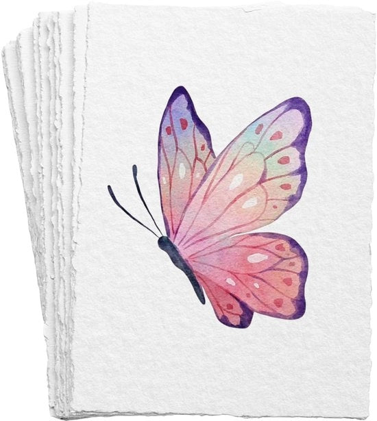 Pacco di 30 fogli di carta per acquerello, 300 g, 10,2 x 15,2 cm, blocco di carta per acquerello, carta bianca per cartoline e inviti