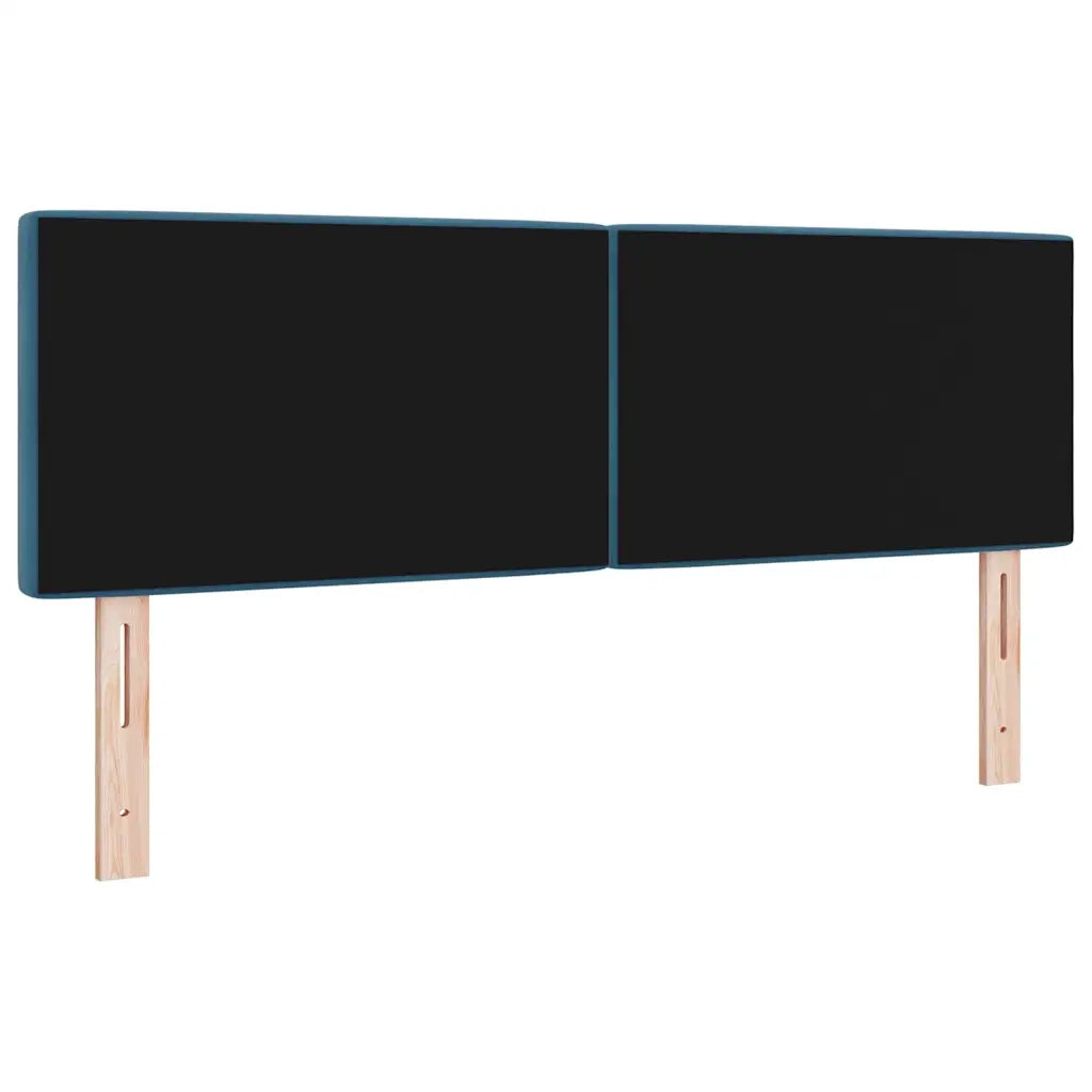 Testiera LED con strisce LED Blu Scuro 144 cm Velluto 3338063