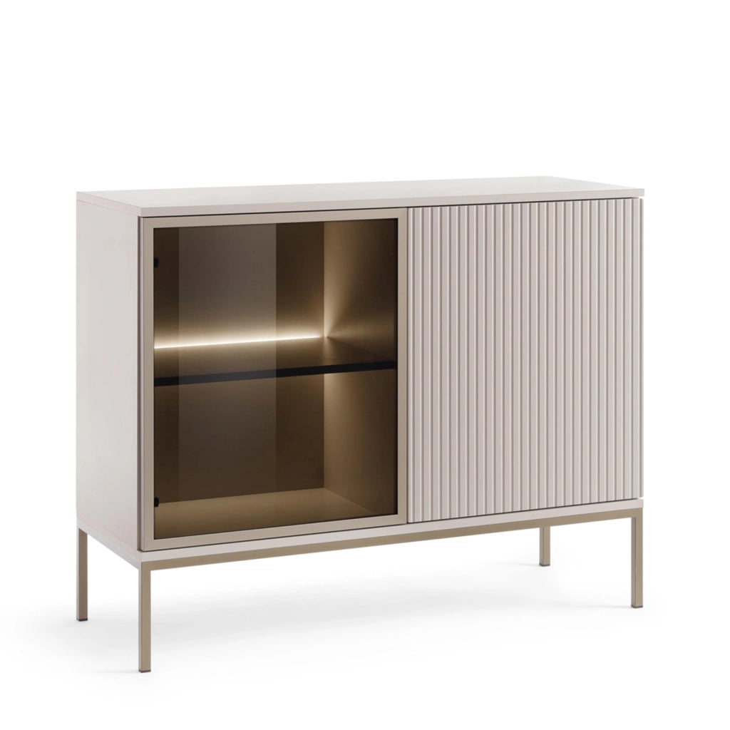 Komodee Cassettiera Laval K104 LED Cashmere 104x83x39 cm