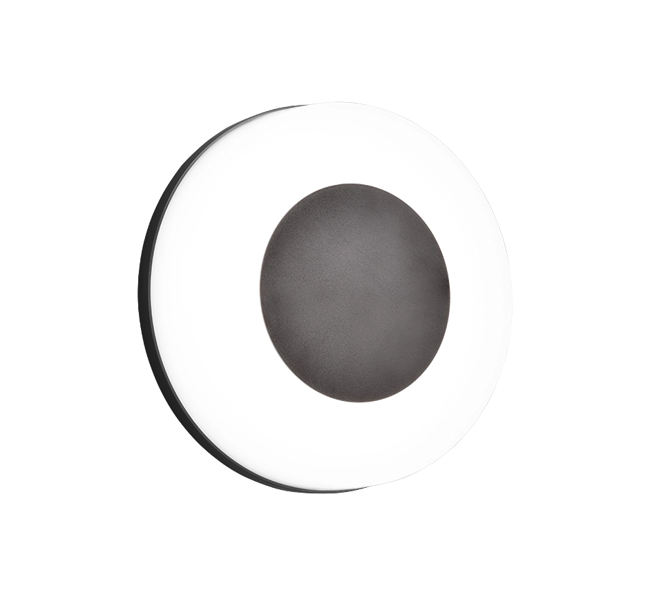 Applique da esterno LED, plastica, nero opaco, 25x25x8 cm, Morena