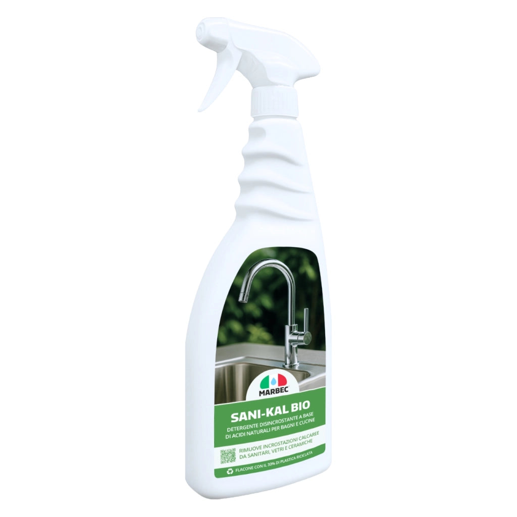 Detergente anticalcare delicato, pulizia efficace e brillantezza duratura Marbec SANI-KAL BIO - 750ML