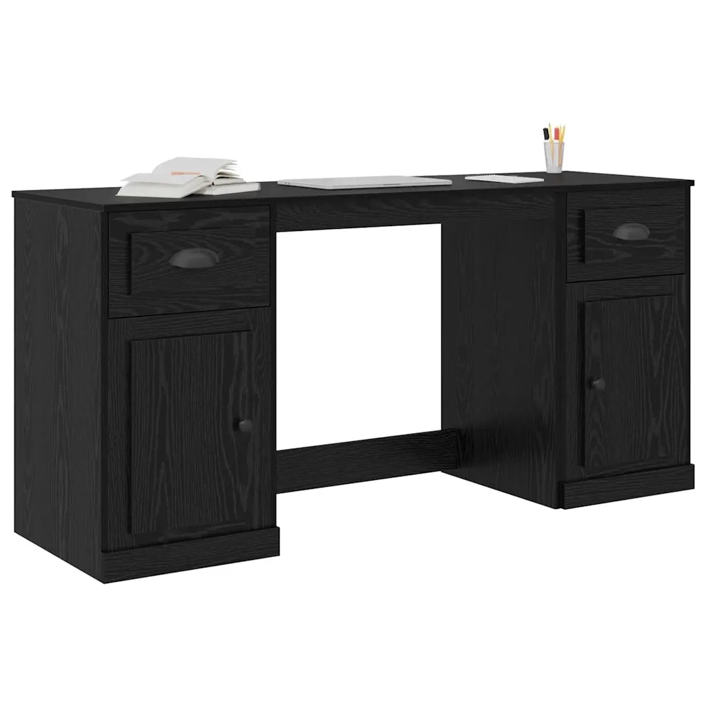 Scrivania con armadietto Rovere Nero 154,5 x 50 x 75 cm 3402679