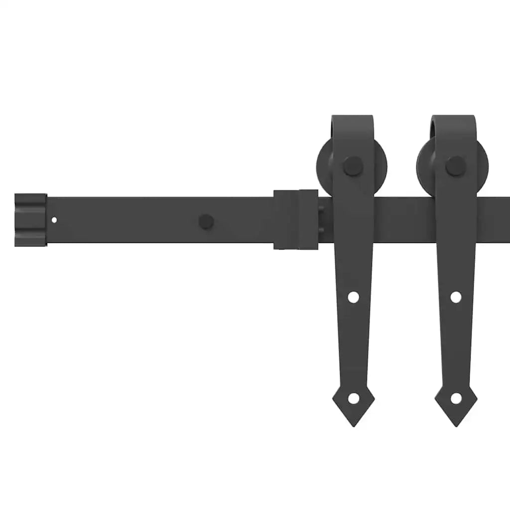Porta scorrevole Naturale e Nero 93 x 211 cm 3332401
