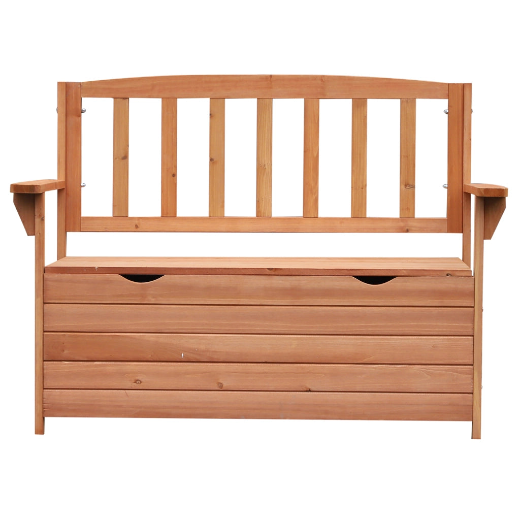 Panchina da Giardino 2 Posti con Vano Contenitore Legno
