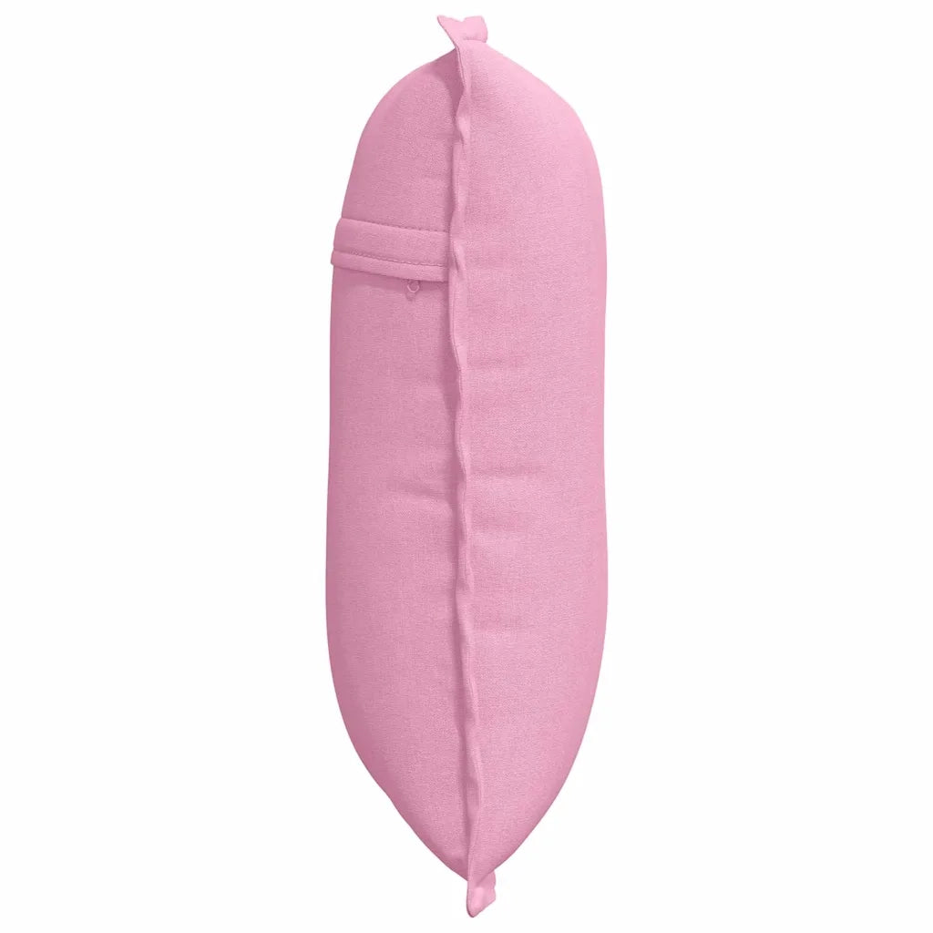 Cuscino per Schiena Rosa 50 x 19 x 45 cm Tessuto 42014630