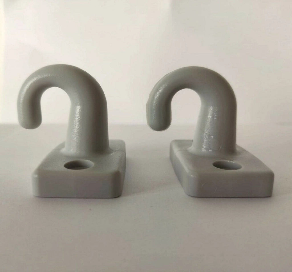 Braccetti per Tende da Sole in Alluminio 70 cm Coppia Kit con Ganci Vari Colori