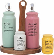 Set di dispenser per aceto e olio