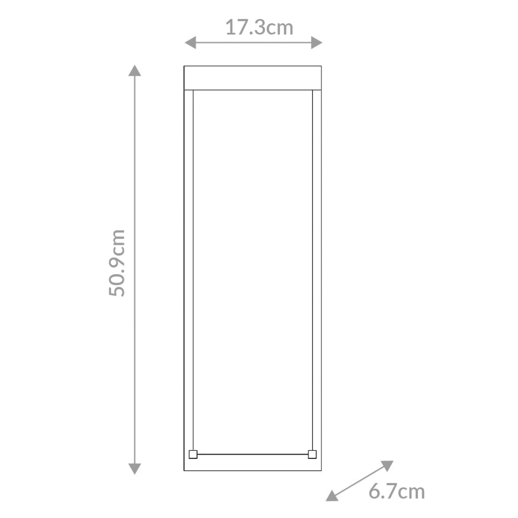Applique esterna nera KABO LED 10W 3000K IP44 Quintiesse