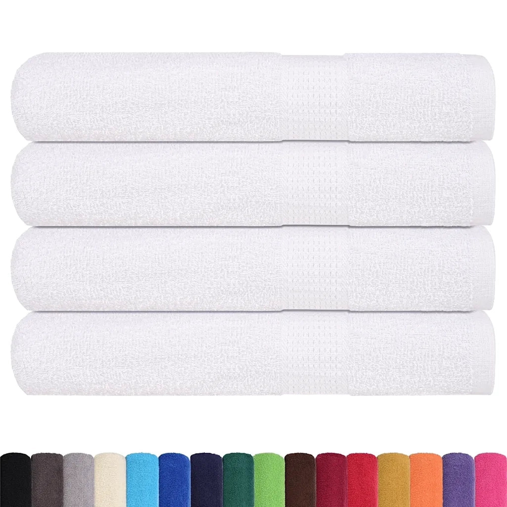 Asciugamani FROGN 4 pz Bianco 100x200 cm 360 g/m² 136666