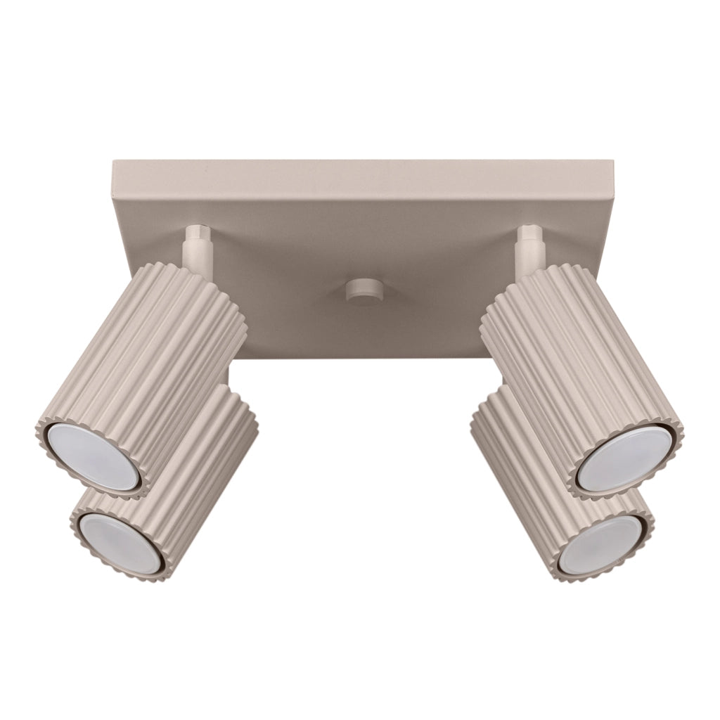 Lampada da soffitto KARBON 4 taupe