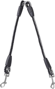 Connettore per cinturino per cani 360° rotativo - Doppio cinturino per cani - Libero da nodi - Costruzione in acciaio robusta - Ideale per 2 cani - Sicuro e comodo