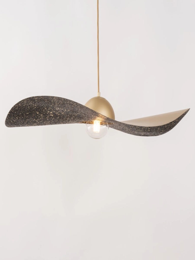 Lampada a sospensione Kapello Ø76 oro/nero E27 Sigma