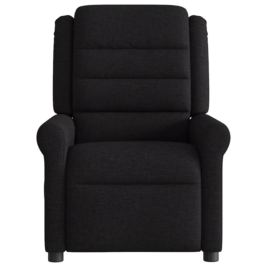 Poltrona Elettrica Reclinabile Nera in Tessuto 3303296