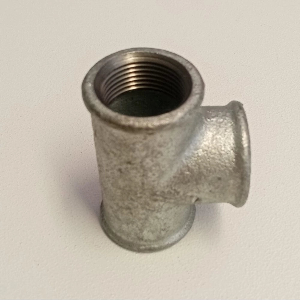 Raccordo fff da 1''+1/4 tee t ghisa zincata malleabile raccordo di connessione a 3 vie