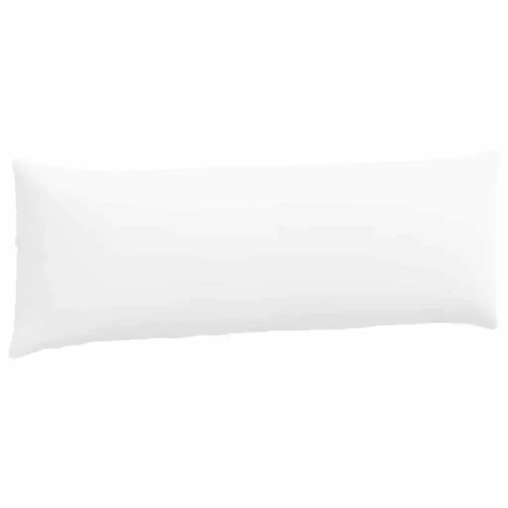 Cuscini da Divano 2 pz-Set di 2 Cuscini per Sofa Bianco 120 x 40 cm Tessuto