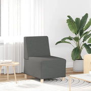 Divano componibile senza braccioli-Sofa Modulare-Divanetto grigio scuro 55 cm in tessuto