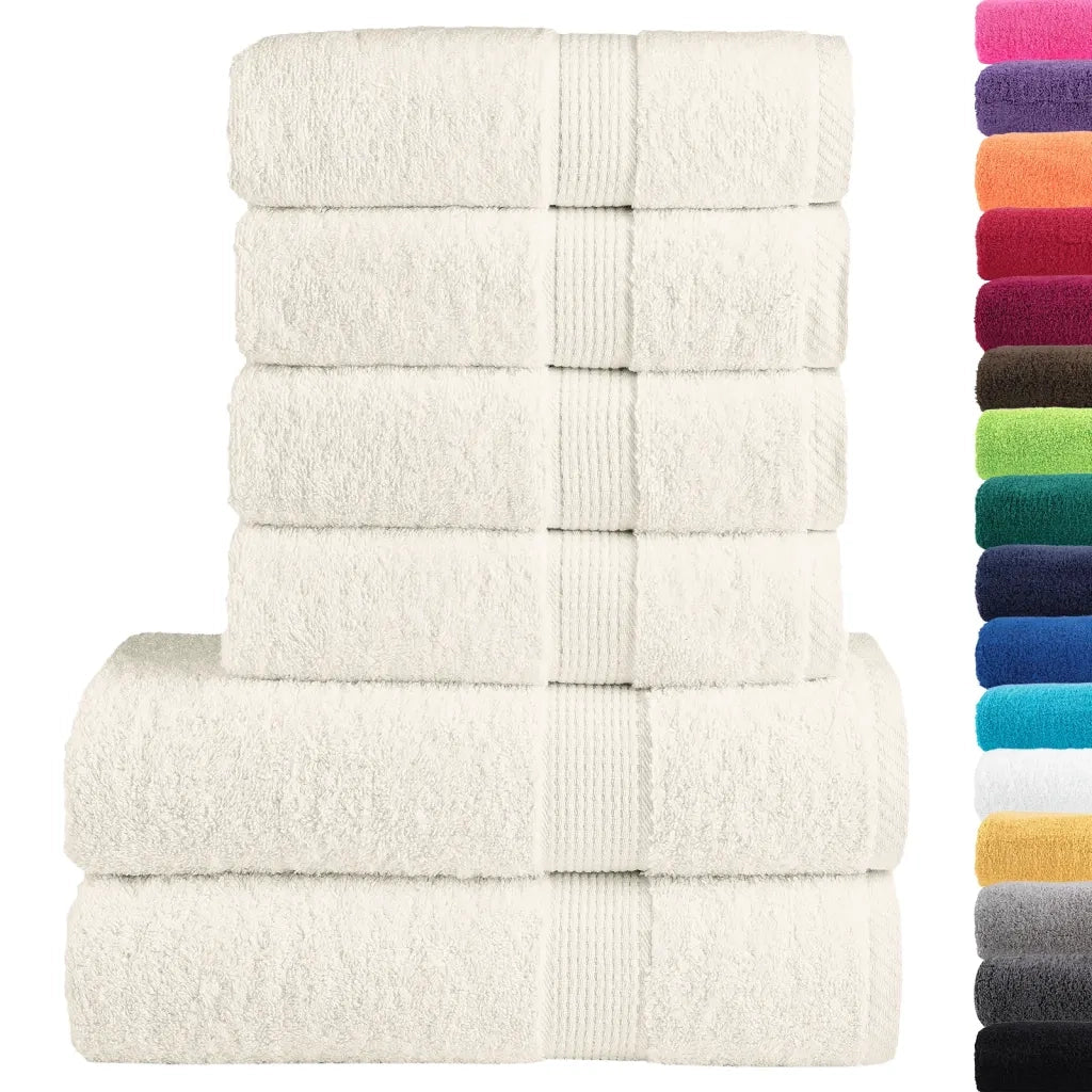 Set ASciugamani SOLUND 6 pz Crema 600 gsm 137567