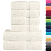 Set ASciugamani SOLUND 6 pz Crema 600 gsm 137567