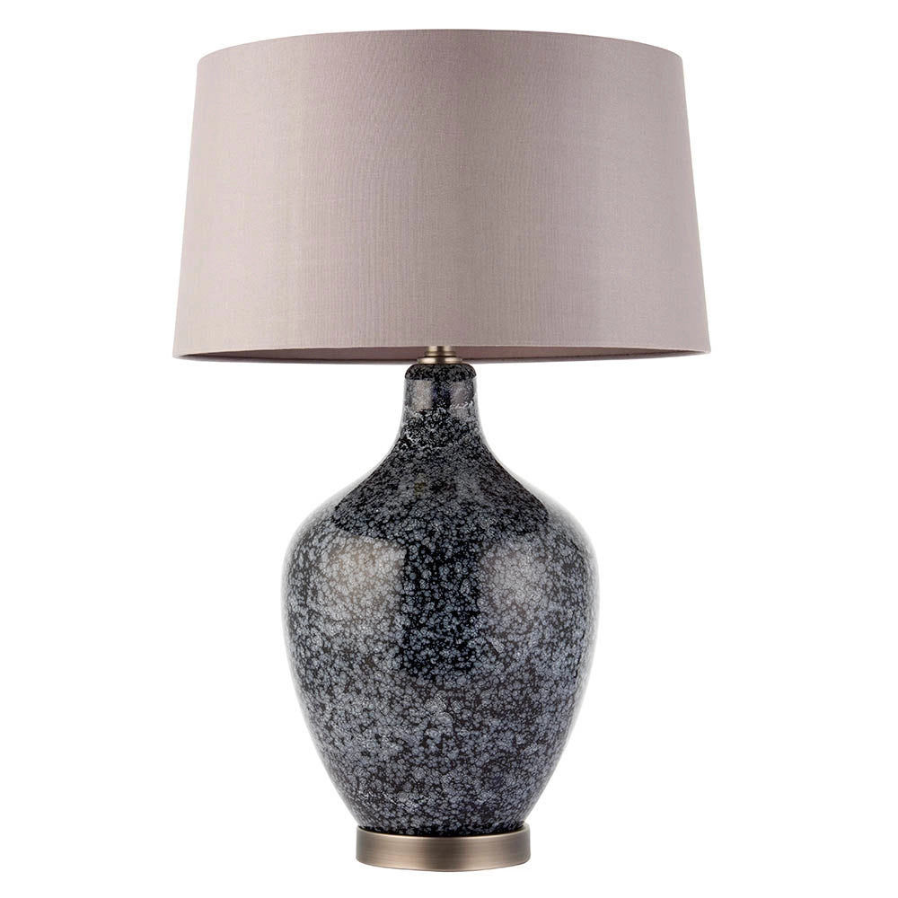 Lampada da tavolo decorativa ILSA Endon vetro nero/grigio E27 40W