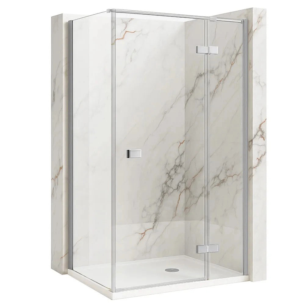 Cabina Doccia Rea Atlas 90x100 Chrome sinistra