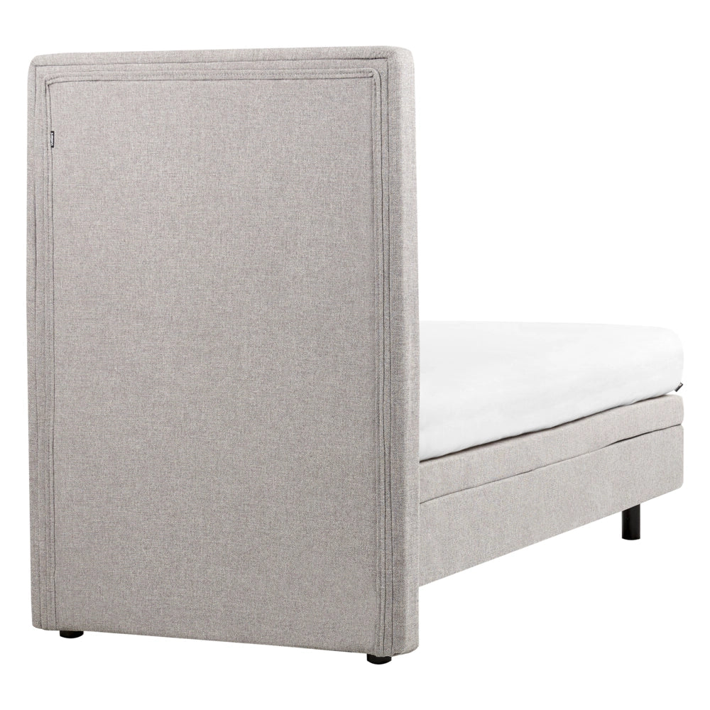 Letto Tessuto Grigio Chiaro Elettrico Regolabile con Telecomando 80 x 200 cm