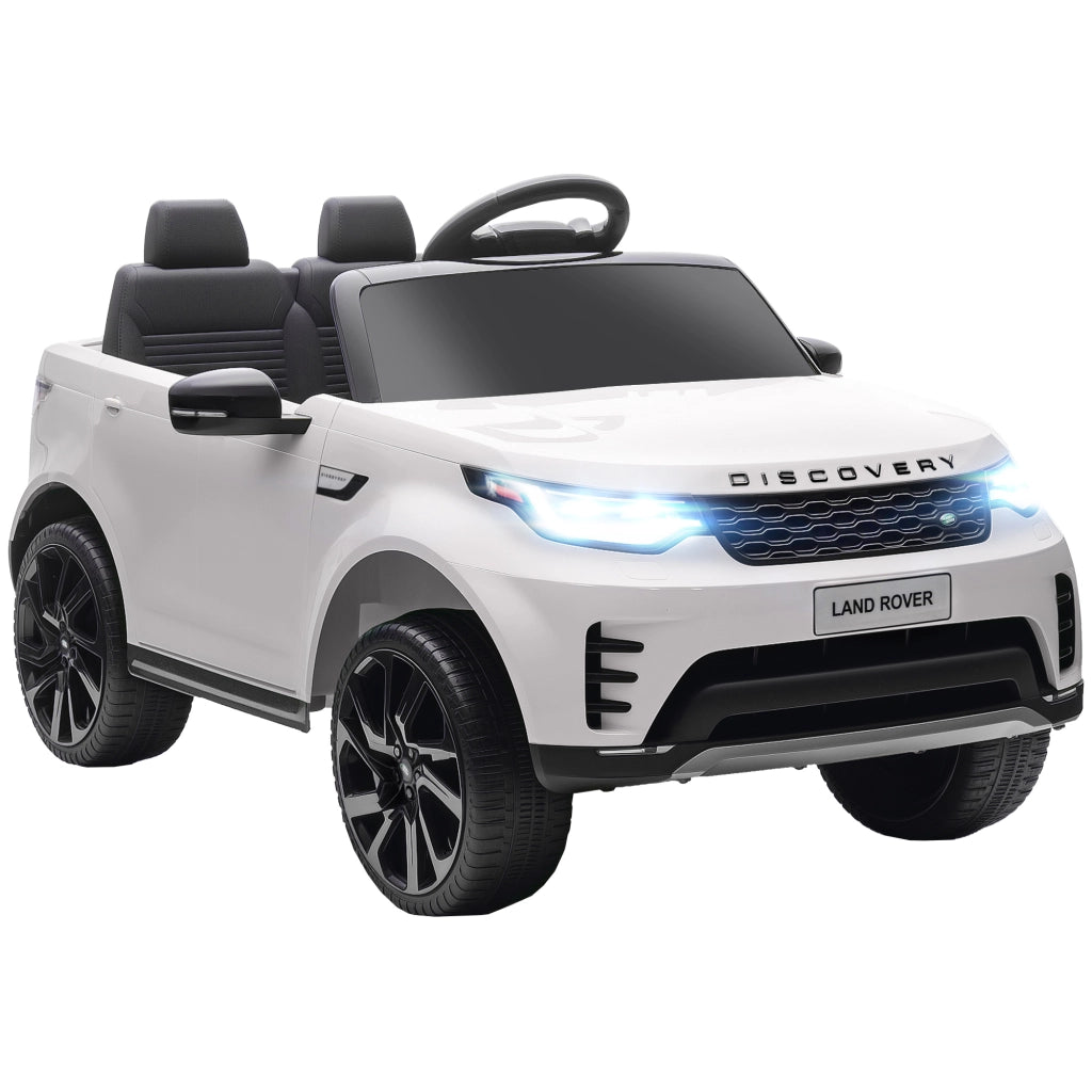 Auto Elettrica per Bambini Land Rover ¨C Xylo ¨C Bianco con LED e Telecomando 105x68.5x58cm
