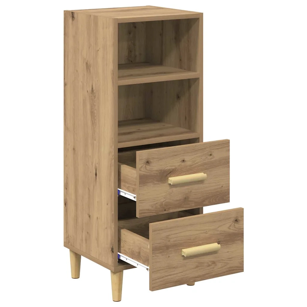 Credenza-Buffet-Armadio da cucina rovere artigianale 34 x 34,5 x 90 cm Legno multistrato 840447
