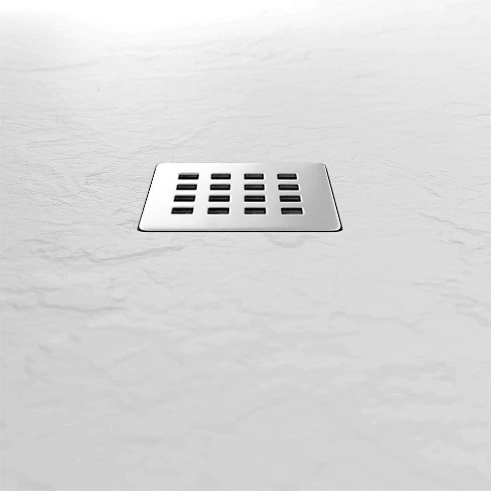 Piatto doccia in resina 80x120 rettangolare Karen bianco pietra